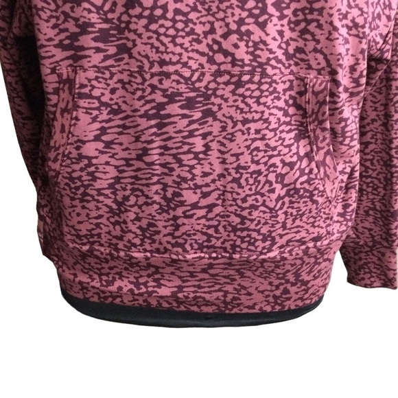 ATHLETA Balance Hoodie Ocelot Spot Twany Rose Sweatshirt Plus Size Nwot - Picture 8 of 14